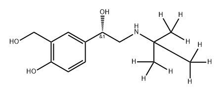 (S)-(+)-Albuterol D9 Struktur