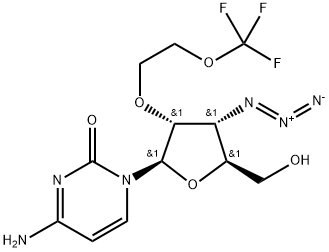 Cytidine, 3'-?azido-?3'-?deoxy-?2'-?O-?[2-?(trifluoromethoxy)?ethyl]?- Structure