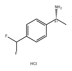 (R)-1-(4-(difluoromethyl)phenyl)ethan-1-amine hydrochloride Struktur