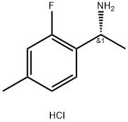 (R)-1-(2-fluoro-4-methylphenyl)ethan-1-amine hydrochloride Struktur