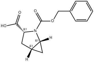 (1R,3R,5R)-2-((benzyloxy)carbonyl)-2-azabicyclo[3.1.0]hexane-3-carboxylic acid Struktur