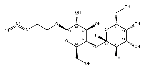 2-AZIDOETHYL Β-LACTOPYRANOSIDE Struktur