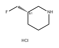 (S)-3-(氟甲基)哌啶鹽酸鹽, 2306246-73-9, 結(jié)構(gòu)式