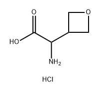 3-Oxetaneacetic acid, α-amino-, hydrochloride (1:1) Struktur