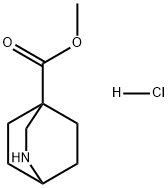 2-Azabicyclo[2.2.2]octane-4-carboxylic acid, methyl ester, hydrochloride (1:1) Struktur