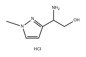 1H-Pyrazole-3-ethanol, β-amino-1-methyl-, hydrochloride (1:2) Struktur