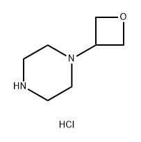 Piperazine, 1-(3-oxetanyl)-, hydrochloride (1:1) Struktur