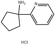 1-(pyridin-2-yl)cyclopentan-1-amine hydrochloride Struktur