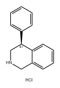 Isoquinoline, 1,2,3,4-tetrahydro-4-phenyl-, hydrochloride (1:1), (4S)- Struktur