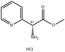 methyl(R)-2-amino-2-(pyridin-2-yl)acetatedihydrochloride Struktur