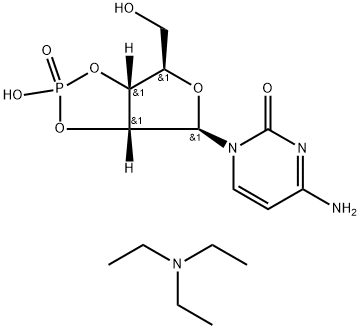 Cytidine-2’,3’-cyclic Monophosphate Triethylamine Salt Struktur