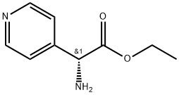 Ethyl(R)-2-amino-2-(4-pyridinyl)acetate Struktur