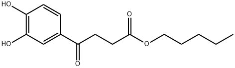 Benzenebutanoic acid, 3,4-dihydroxy-γ-oxo-, pentyl ester Struktur