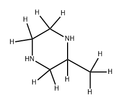 (±)-2-Methyl-d3-piperazine-2,3,3,5,5,6,6-d7 Struktur