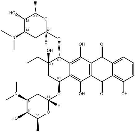 Rhodomycin A Struktur