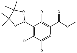 2-Pyridine-3,5,6-d3-carboxylic acid, 4-(4,4,5,5-tetramethyl-1,3,2-dioxaborolan-2-yl)-, methyl ester Struktur