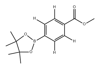 Benzoic-2,3,5,6-d4 acid, 4-(4,4,5,5-tetramethyl-1,3,2-dioxaborolan-2-yl)-, methyl ester Struktur