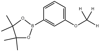 2-(3-Methoxy-d3-phenyl)-4,4,5,5-tetramethyl-1,3,2-dioxaborolane Struktur