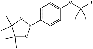 1,3,2-Dioxaborolane, 2-[4-(methoxy-d3)phenyl]-4,4,5,5-tetramethyl- Struktur