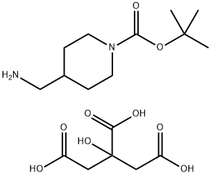 tert-butyl 4-(aminomethyl)piperidine-1-carboxylate;citric acid Struktur