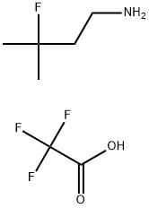 3-fluoro-3-methylbutan-1-amine2,2,2-trifluoroacetate Struktur