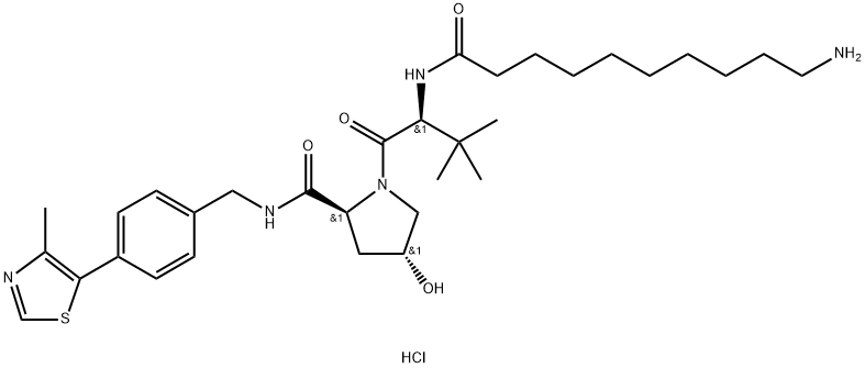 (S,R,S)-AHPC-C9-NH2?hydrochloride Struktur