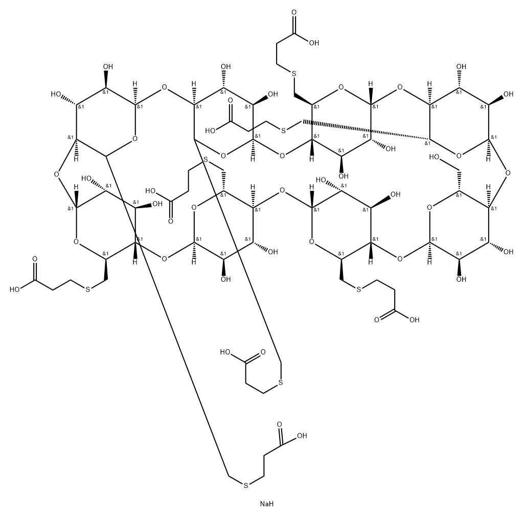 Mono-Hydroxy Sugammadex Struktur