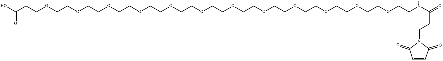 Mal-amido-PEG12-acid Struktur