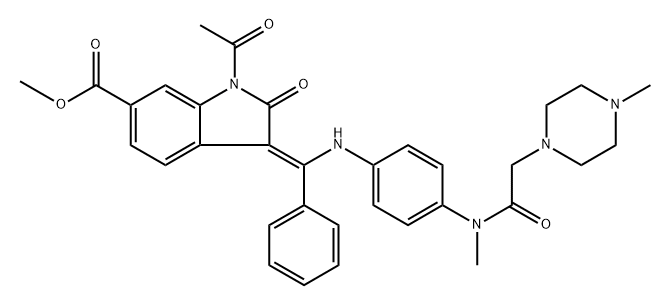 N-Acetyl Nintedanib Struktur