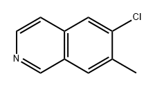 6-chloro-7-methylisoquinoline Struktur