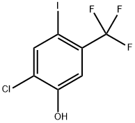 2-Chloro-4-iodo-5-(trifluoromethyl)phenol Struktur