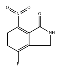 4-fluoro-7-nitro-2,3-dihydro-1H-isoindol-1-one Struktur