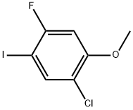 1-Chloro-4-fluoro-5-iodo-2-methoxybenzene Struktur