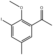 1-(3-iodo-2-methoxy-5-methylphenyl)ethanone Struktur