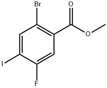 Methyl 2-bromo-5-fluoro-4-iodobenzoate Struktur