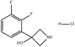 3-Azetidinol, 3-(2,3-difluorophenyl)-, hydrochloride (1:1) Struktur