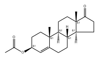 Androst-4-en-17-one, 3-(acetyloxy)-, (3β)- (9CI) Struktur