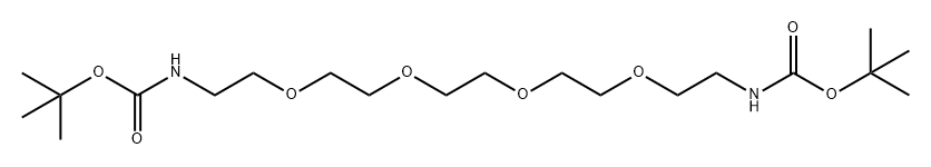 Boc-NH-PEG4-NH-Boc Struktur