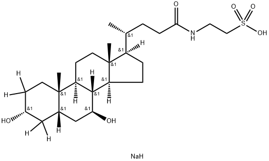 Tauroursodeoxycholic Acid-d4 (sodium salt) Struktur