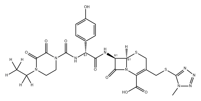 Cefoperazone-d5 Struktur