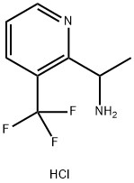 2-Pyridinemethanamine, α-methyl-3-(trifluoromethyl)-, hydrochloride (1:1) Struktur