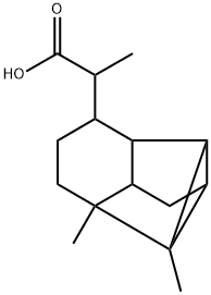 Octahydro-α,1,7a-trimethyl-1,2,4-metheno-1H-indene-5-acetic acid Struktur