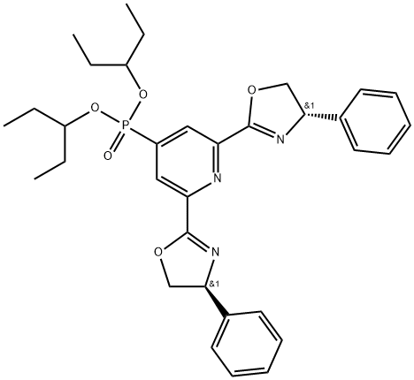 di(pentan-3-yl)-(S)-4-phenyl PHO-PYBOX Struktur