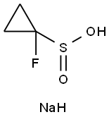 Cyclopropanesulfinic acid, 1-fluoro-, sodium salt (1:1) Struktur