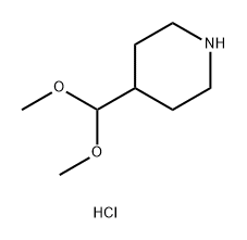 Piperidine, 4-(dimethoxymethyl)-, hydrochloride (1:1) Struktur