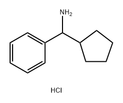 C-Cyclopentyl-C-phenyl-methylamine hydrochloride Struktur