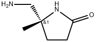 (R)-5-(Aminomethyl)-5-methylpyrrolidin-2-one Struktur