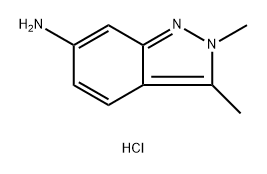 2,3-Dimethyl-6-amino-2H-indazole (dihydrochloride) Struktur