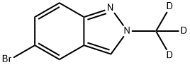 5-Bromo-2-(methyl-d3)-2H-indazole Struktur