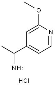 4-Pyridinemethanamine, 2-methoxy-α-methyl-, hydrochloride (1:2) Struktur